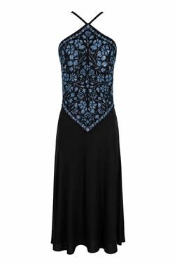 belline embroidered chiffon midi dress Beige Floral Embroidered Chiffon Maternity Midi Dress PinkBlush